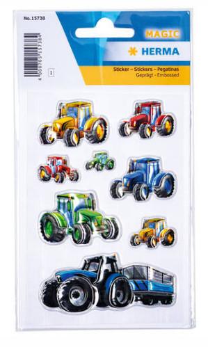 Image of Tractors Race Aufkleber für Kinder Multicolor