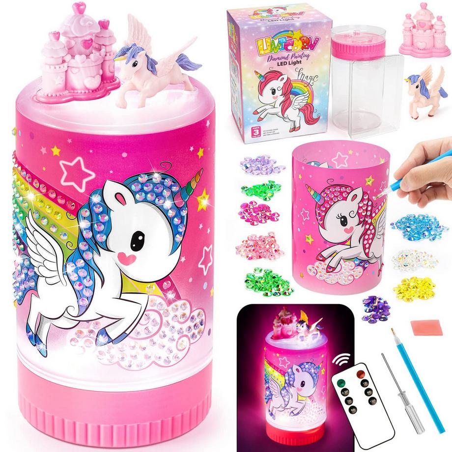 Einhorn Geschenke Diamant Malerei Kit Craft Kit Geburtstag Geschenk DIY Nachtlicht Spielzeug