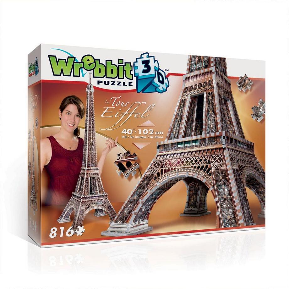 Wrebbit 3D  The Classics Eiffelturm, Paris (816Teile) 
