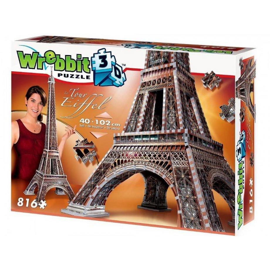 Wrebbit 3D  The Classics Eiffelturm, Paris (816Teile) 