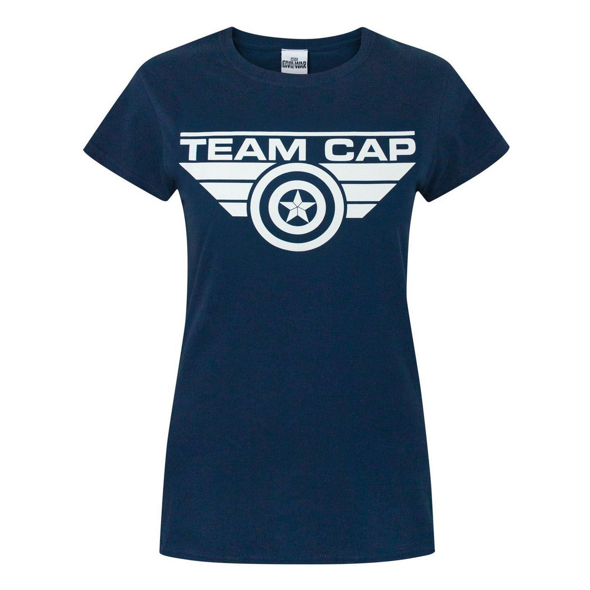 Image of Civil War Tshirt Team Cap Damen Blau XL
