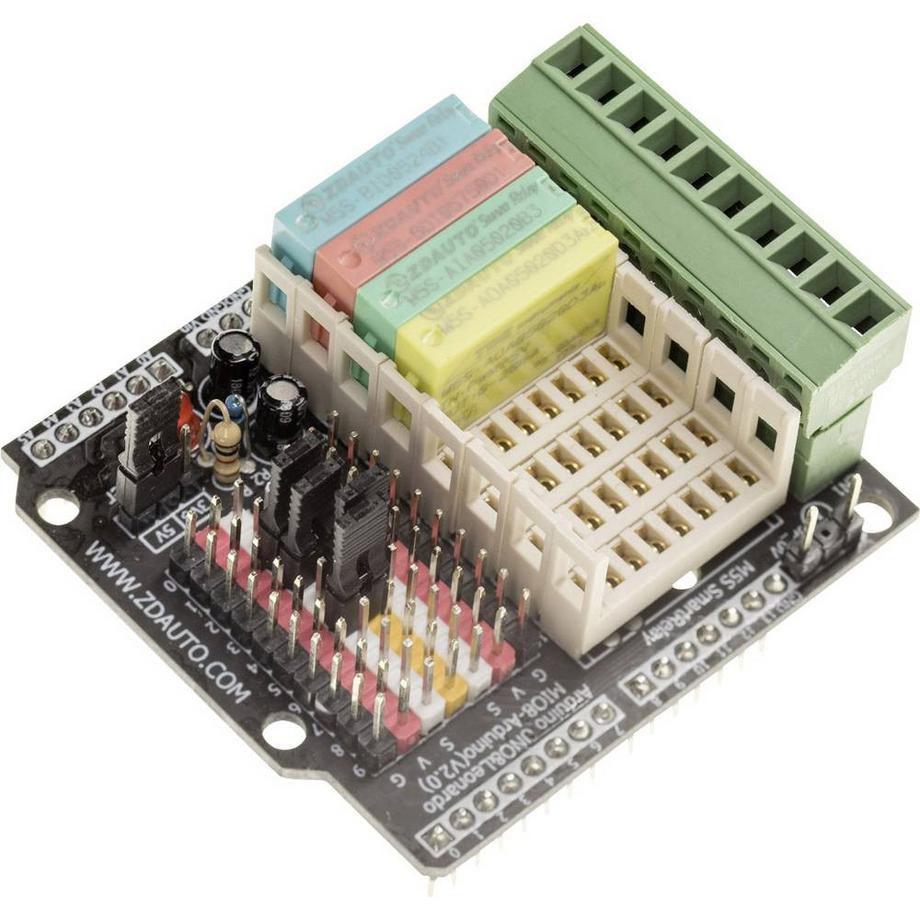 ZDAuto  Kit de démarrage M5S Board MIO-UNO Arduino Uno Shield avec quatre modules M5S 