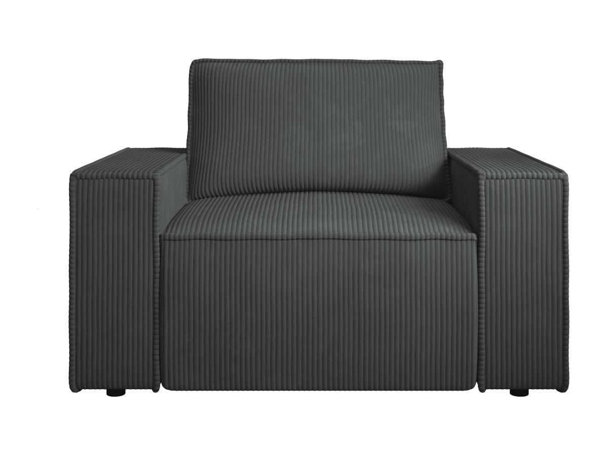 PASCAL MORABITO Sessel - Cord - Anthrazit - AMELIA  