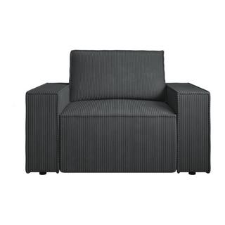 PASCAL MORABITO Sessel - Cord - Anthrazit - AMELIA  