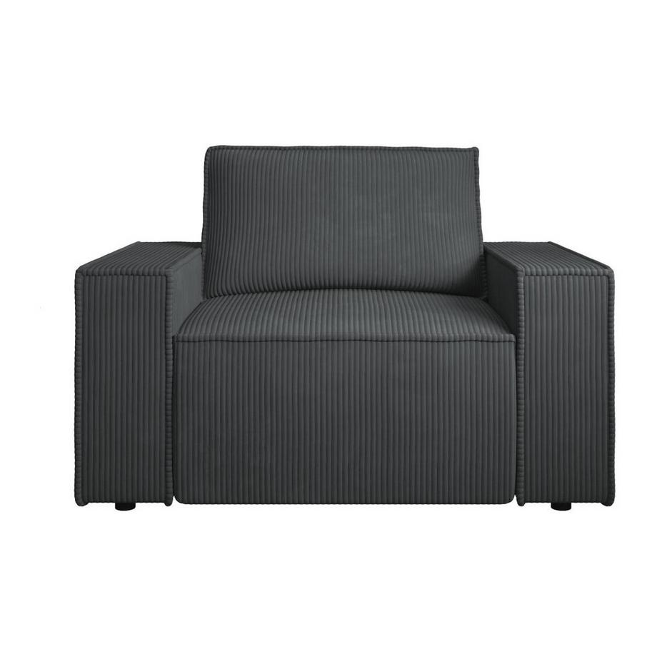 PASCAL MORABITO Sessel - Cord - Anthrazit - AMELIA  