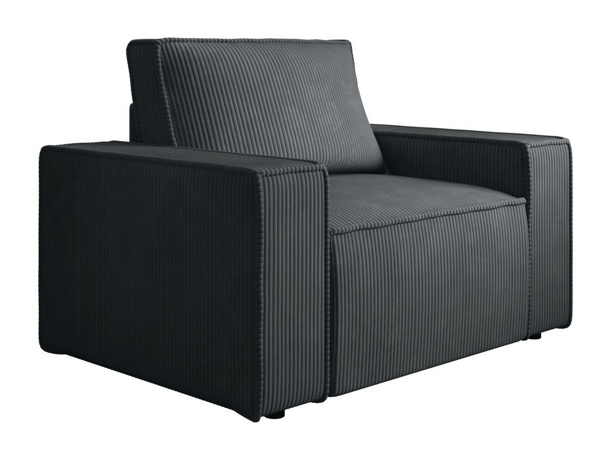 PASCAL MORABITO Sessel - Cord - Anthrazit - AMELIA  