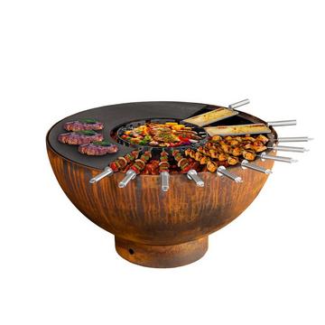 Feuerschale mit Grillring und Zubehör