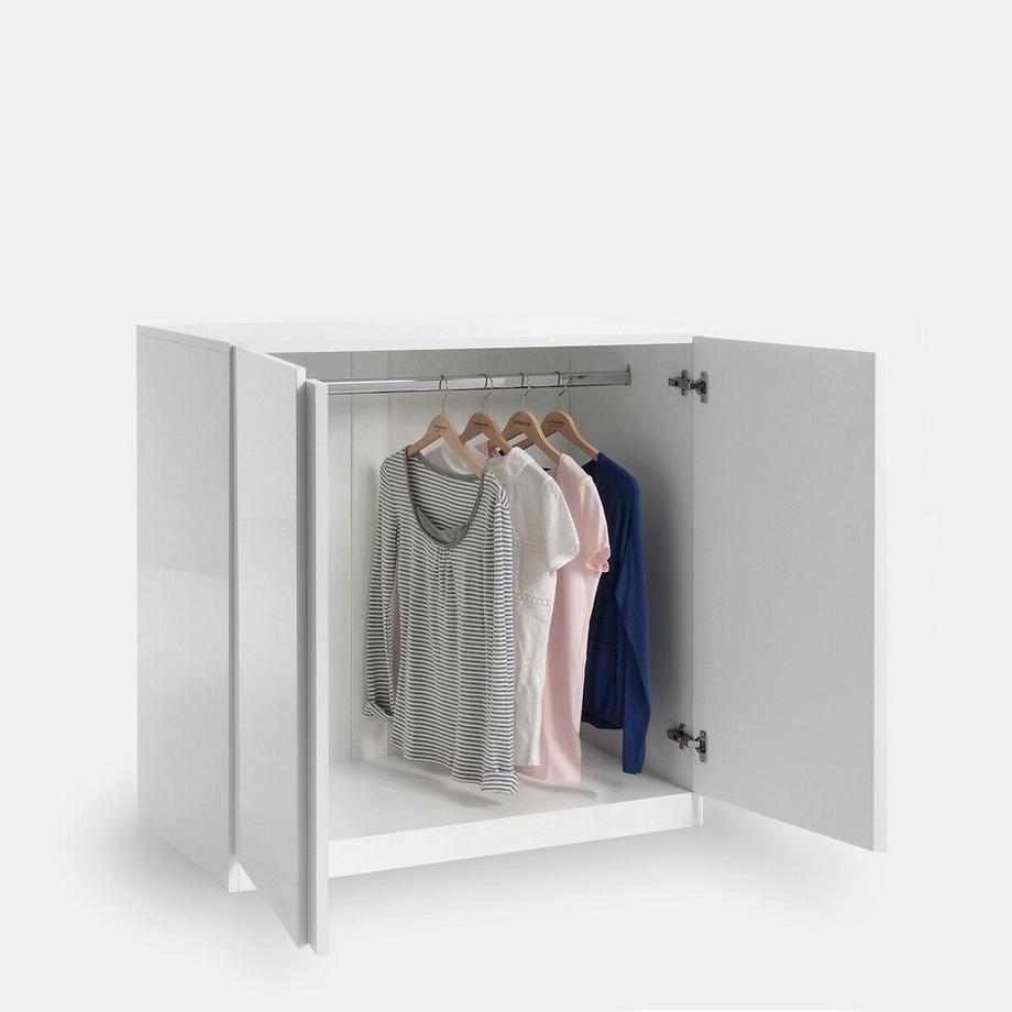 La Redoute Intérieurs Schrank Leo mit 2 Türen und Kleiderstange  