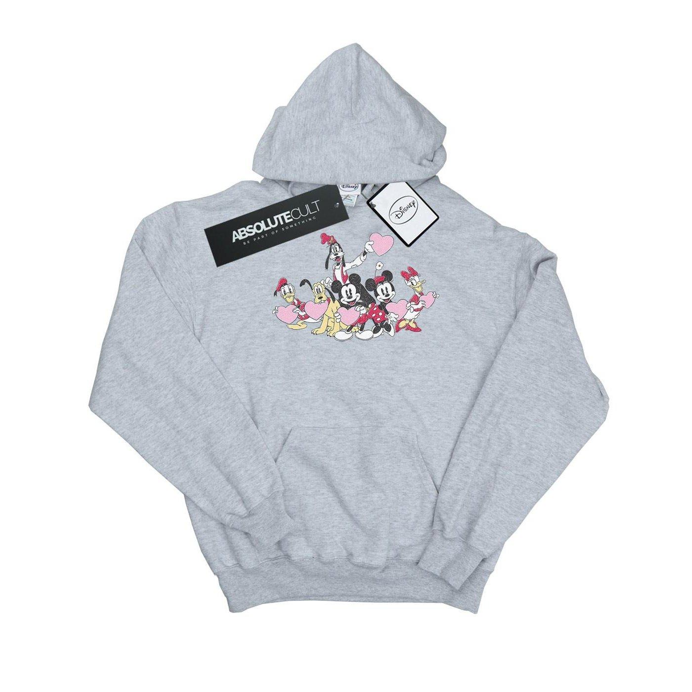 Image of Mickey Mouse Love Friends Kapuzenpullover Jungen Grau 128