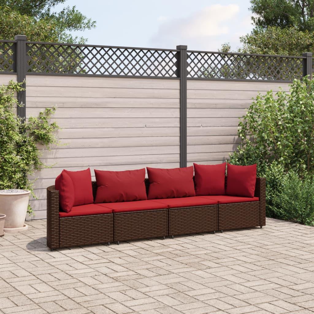 VidaXL set salotto da giardino Polirattan  