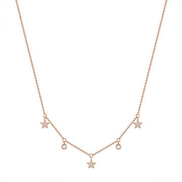 Femme Collier en acier inoxydé Étoilé