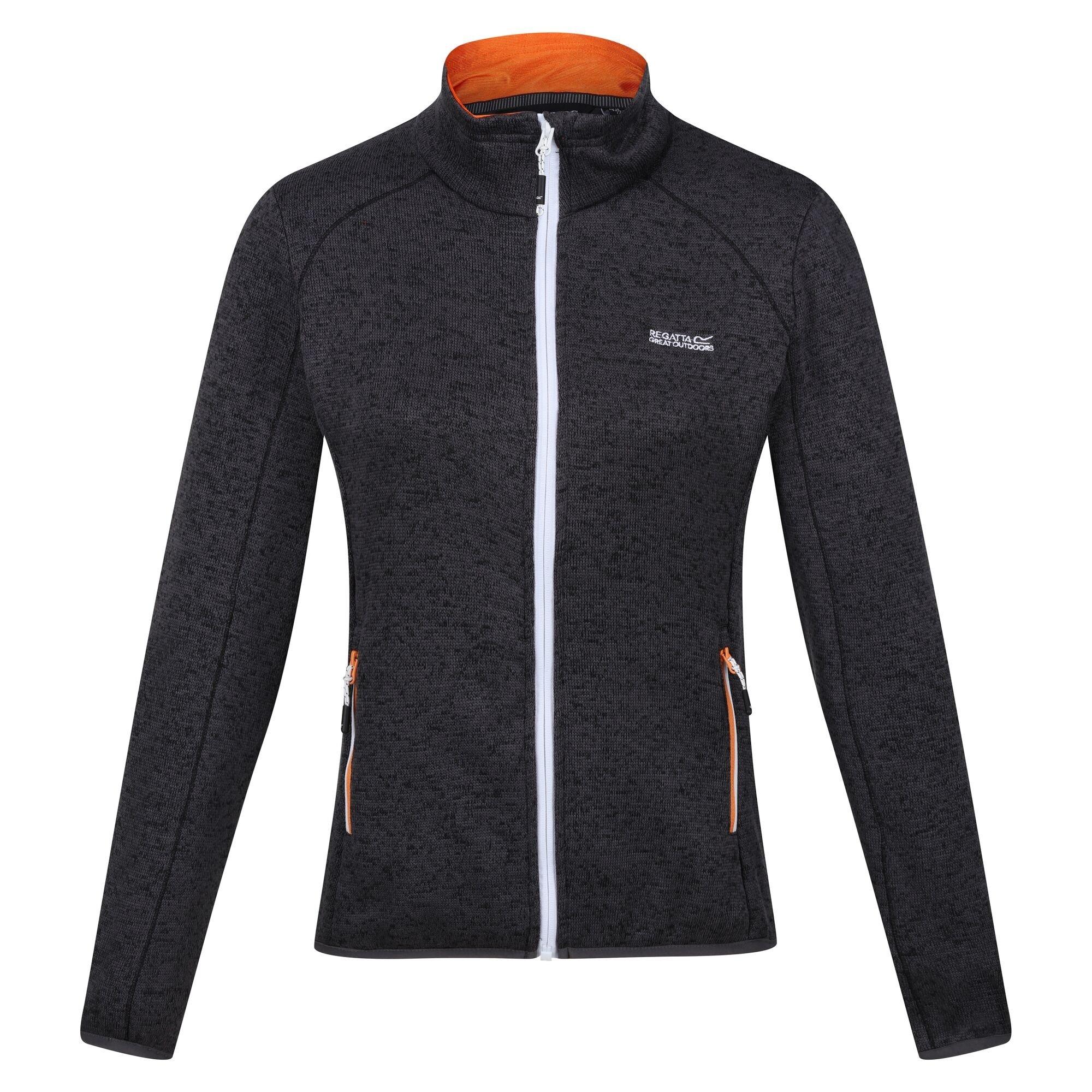 Image of Newhill Fleecejacke Durchgehender Reißverschluss Damen Grau 42