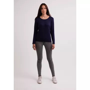 Seide Kaschmir Rundhals Pullover