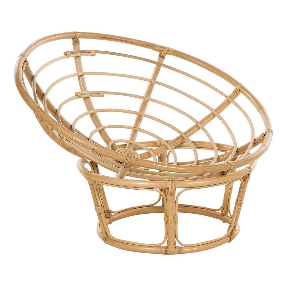 Beliani Chaise de jardin en Rotin  SALVO  