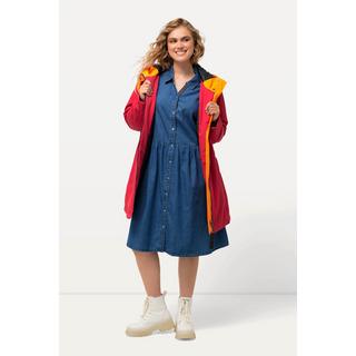 Ulla Popken  Midikleid, Jeanskleid, A-Linie, Hemdkragen, Langarm 