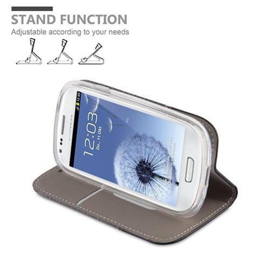 Cadorabo  Housse compatible avec Samsung Galaxy S3 MINI - Coque de protection avec fermeture magnétique, fonction de support et compartiment pour carte 