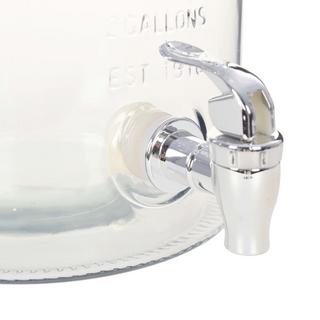 VidaXL  Distributeur d'eau  avec robinet   verre verre 