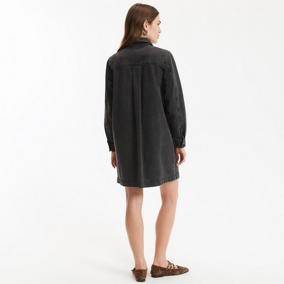 La Redoute Collections Signature Albane Kurzes Jeanskleid  