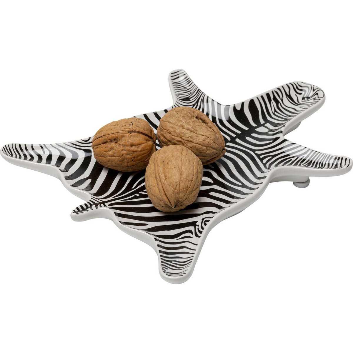 KARE Design  Ciotola decorativa zebra 21x15 