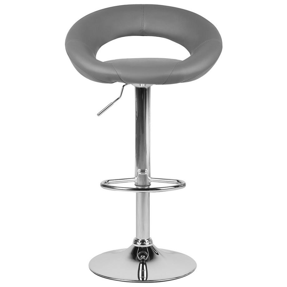 Beliani Set di 2 sedie alte en Pelle sintetica Retrò PEORIA  