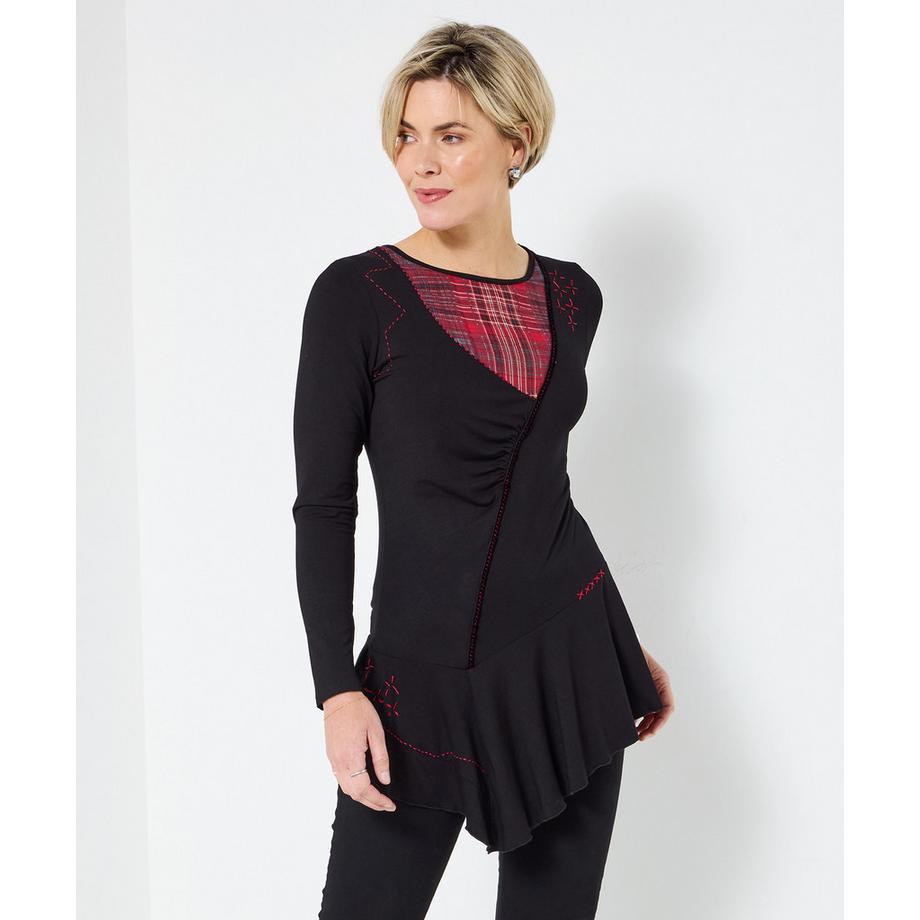 Joe Browns Top Tunica a Quadri Neri  