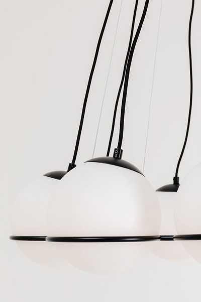 KARE Design Lampe à suspension Globes noir  