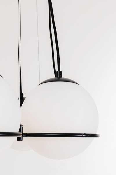 KARE Design Lampe à suspension Globes noir  