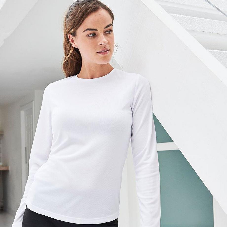 AWDis T-shirt Ragazza Maniche Lunghe  