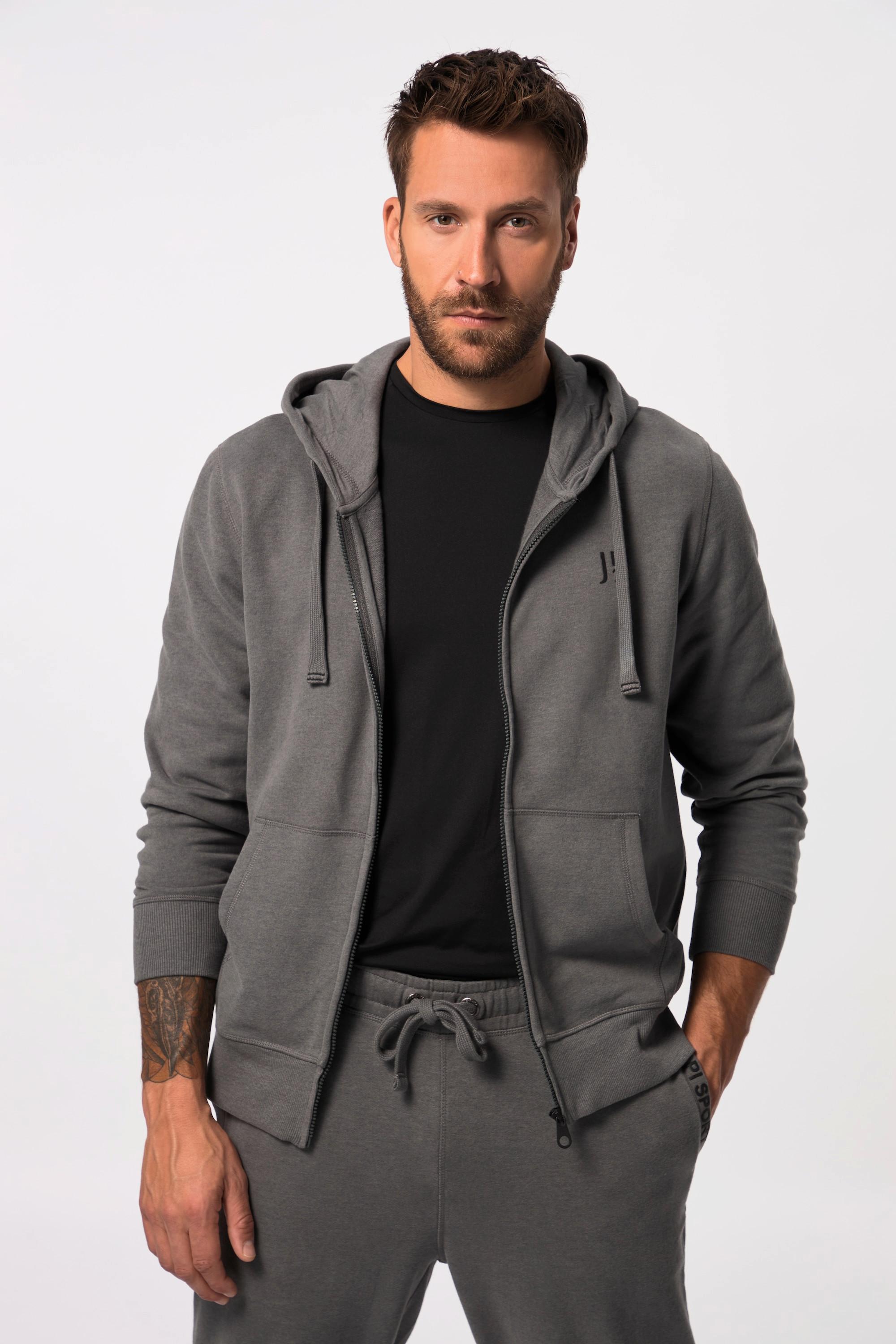 JP1880  Hoodie-Jacke, Fitness, Sweat, Kapuze, Prints 