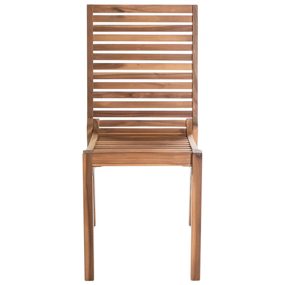 Beliani Set da pranzo per 4 persone en Legno d'acacia certificato FSC® Rustico OMBRIANO  