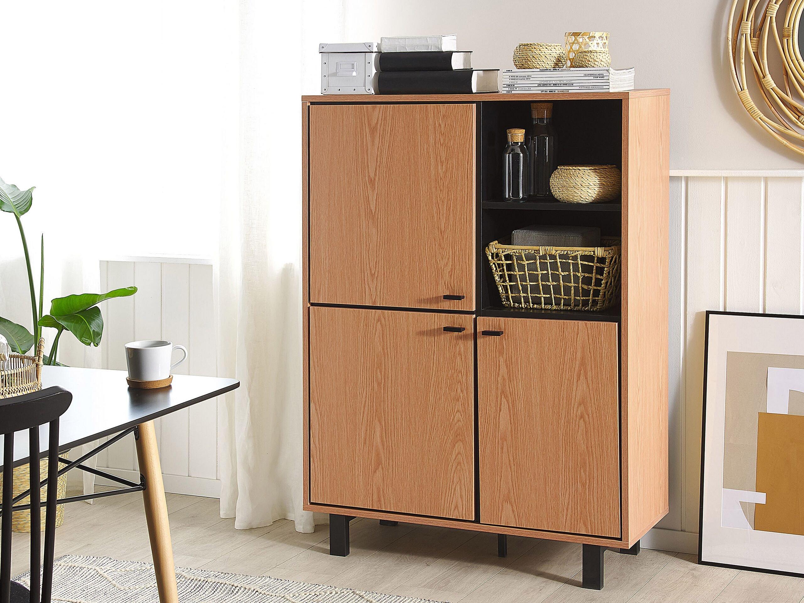 Beliani Sideboard aus Faserplatte Retro PARAMOUNT  