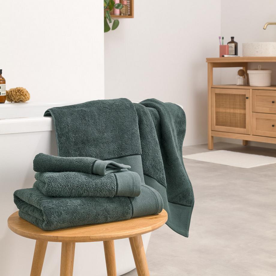 La Redoute Intérieurs Set mit 2 Handtüchern aus gekämmter Baumwolle 675g/m2  