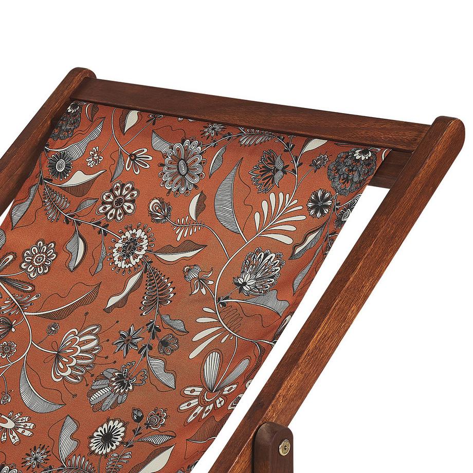 Beliani Set mit 2 klappbaren Liegestühlen aus Stoff  ANZIO  