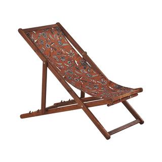 Beliani Set di 2 sedie a sdraio pieghevoli en Tessuto Moderno ANZIO  