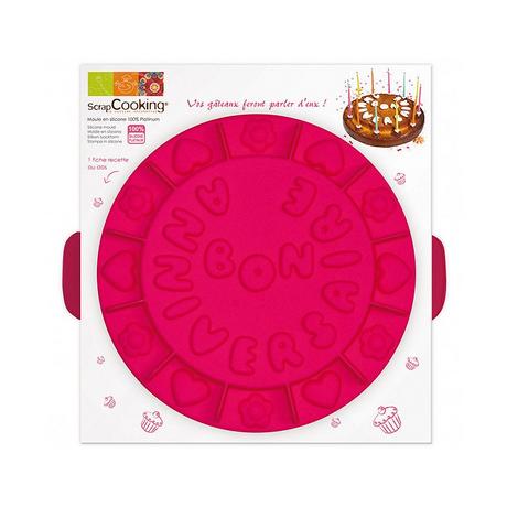 ScrapCooking  Silikon-Backform Bon Anniversaire 