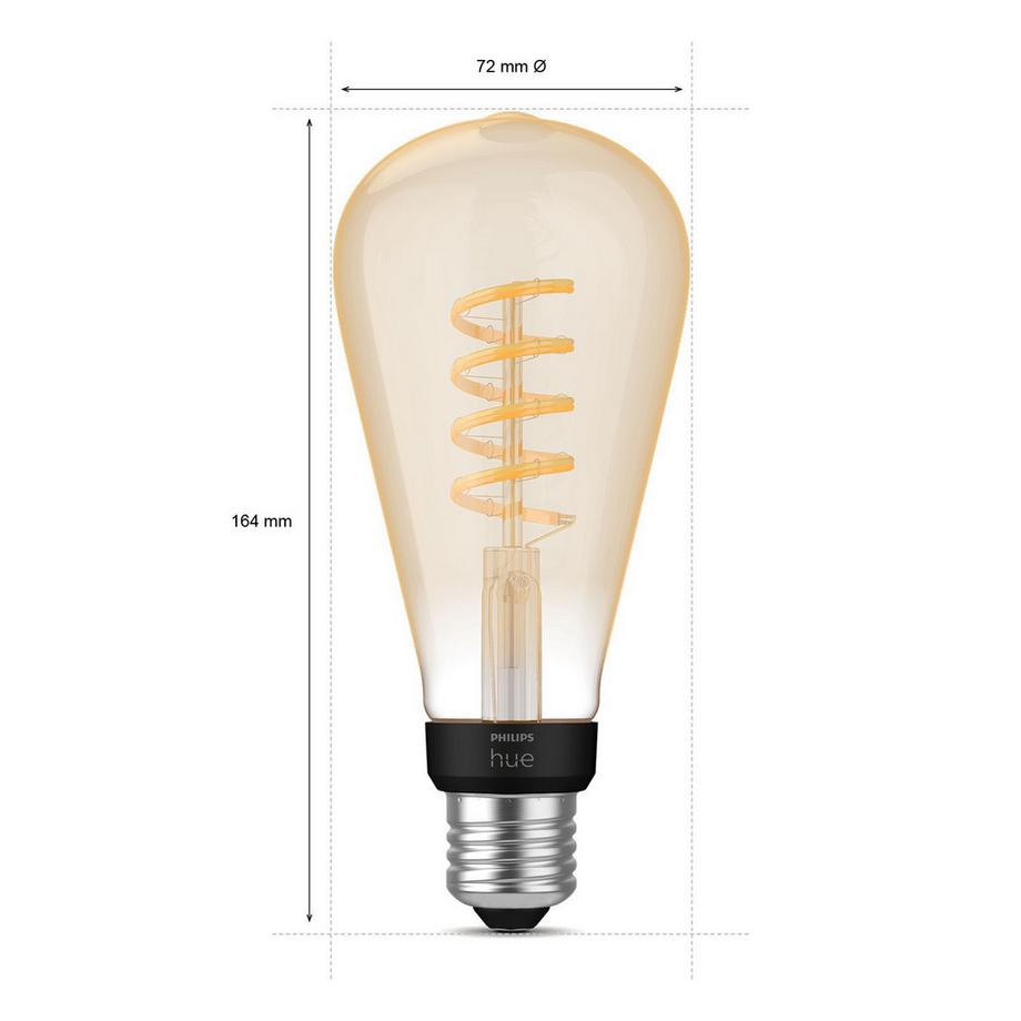 PHILIPS Hue White Ambiance Filament E27 ST72 Edison  