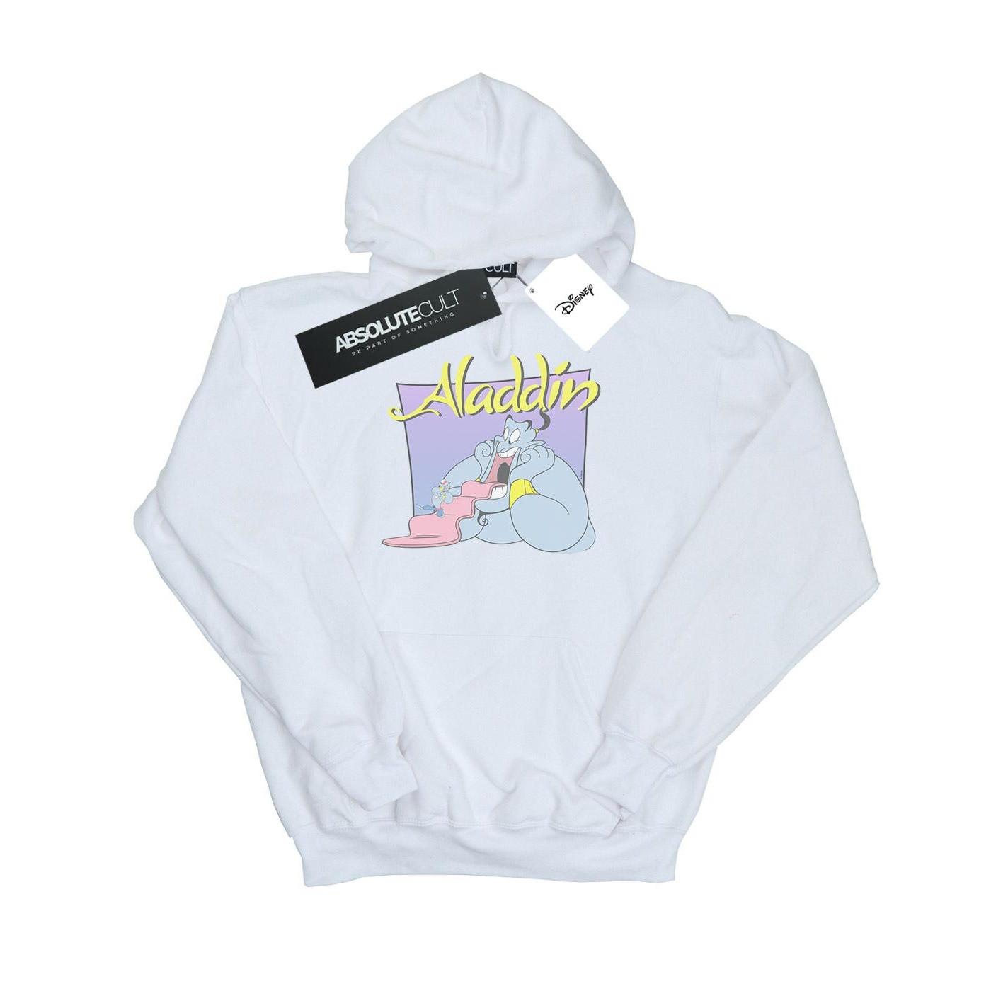 Image of Aladdin Genie Wishing Dude Kapuzenpullover Herren Weiss XXL
