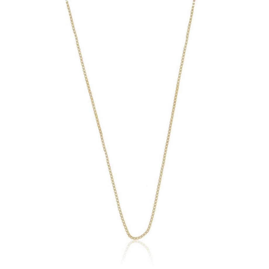 MUAU Schmuck  Collier en or jaune chaine vénitienne 375, 0,9mm, 60cm 