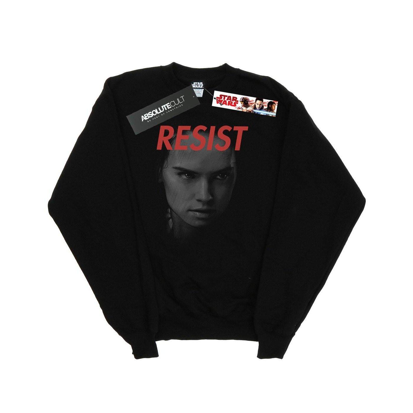 Image of The Last Jedi Rey Face Sweatshirt Damen Schwarz XL