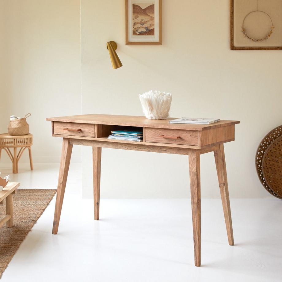 Tikamoon Bureau enfant en acacia massif Oslo  