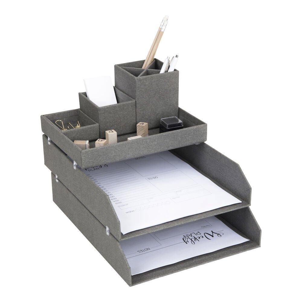 Bigso Box of Sweden Bigso HAKAN Porte-documents Set 2 pcs - Gris Canvas  