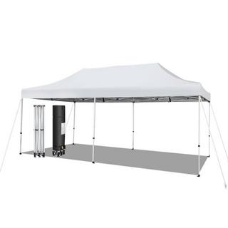 Northix 600 x 300 cm Großes Pop-Up-Überdachungszelt Sofortiger Sonnenschutz mit Rädern  
