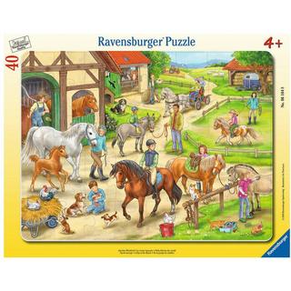 Ravensburger  Rahmenpuzzle Ravensburger Auf dem Pferdehof 40 Teile 