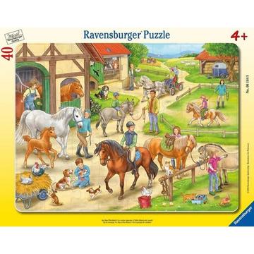 Rahmenpuzzle Ravensburger Auf dem Pferdehof 40 Teile