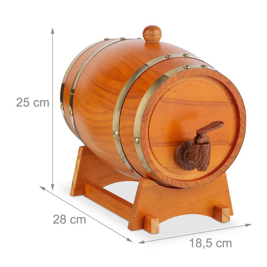B2X  Kleines Holzfass 2,2 Liter 