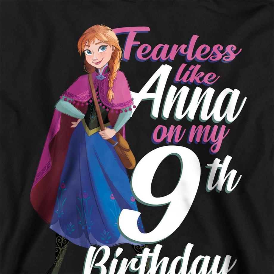 FROZEN  Sweat À Capuche 9ème Anniversaire Fearless Like Anna 