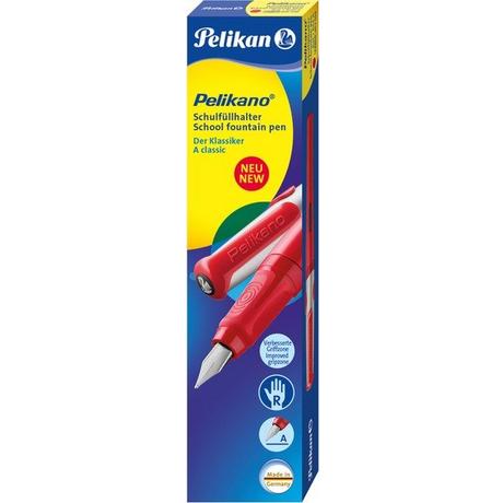 Pelikan PELIKAN Füllhalter Pelikano P480 A 802994 rot, für Rechtshänder  