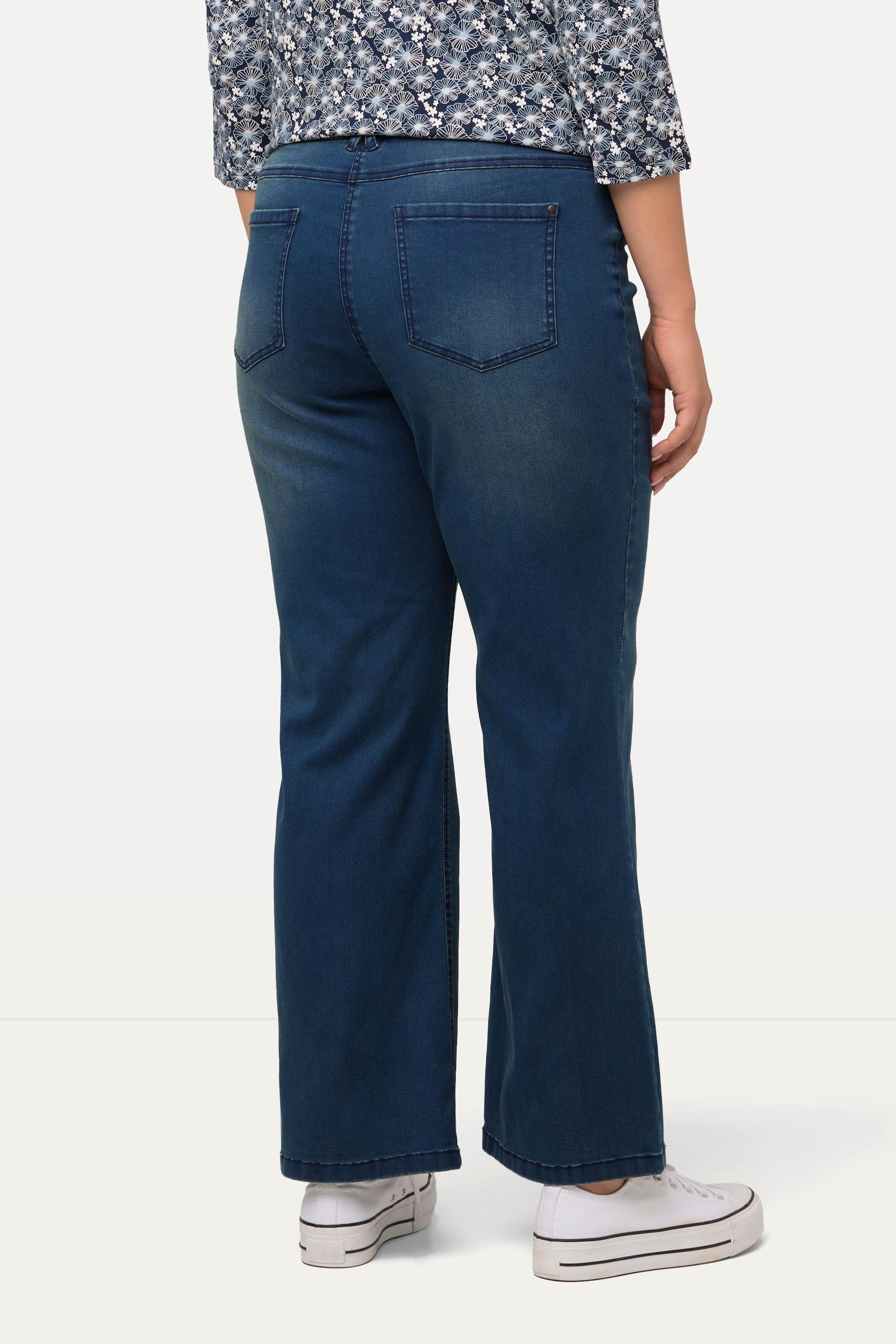 Ulla Popken  Jeans Mary, weites Bein, Stretch-Einsätze, Komfortbund 