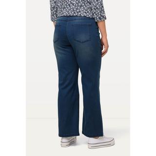 Ulla Popken  Jean Mary, jambe large et ceinture confortable, empiècements stretch 