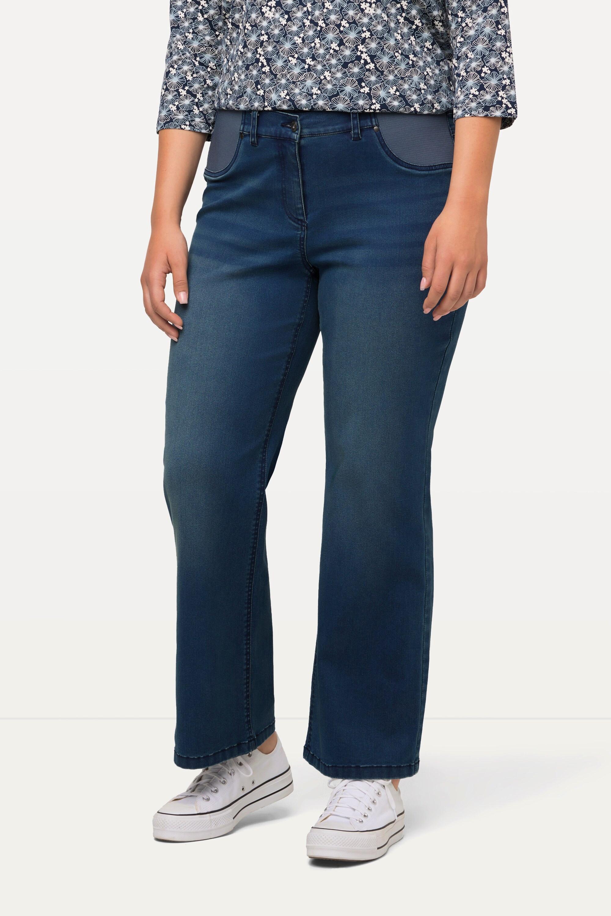 Ulla Popken  Jeans Mary, weites Bein, Stretch-Einsätze, Komfortbund 